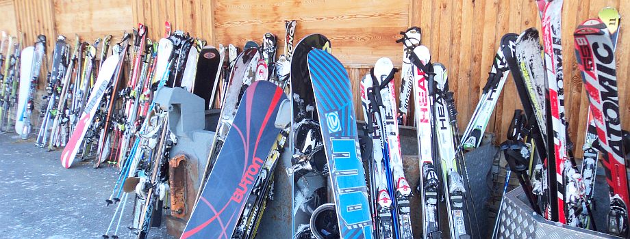 Ski abstellen beim Apresski